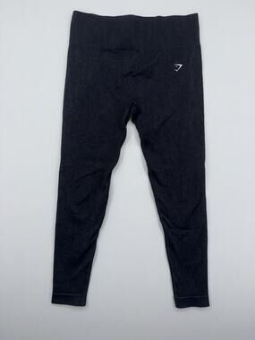 Gymshark Adapt Fleck Seamless Leggings in Mineral Black Large